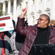Rep. Yvette Clarke (D-NY 9th District), right, with Melanie L. Campbell (center), President & CEO Convener, Black Womens’ Roundtable (BWR), speaking at the news conference for the BWR, at the U.S. Capitol on Thursday, March 15, 2018.
